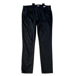 PAIGE Women's Mid Rise Slim Straight Black Stretchy Jeans Size 28 Made In USA